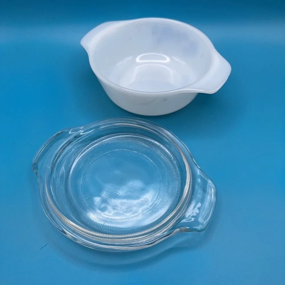 Vintage Anchor Hocking Fire‎ King Blue Cornflower Mini Casserole Dish Lid